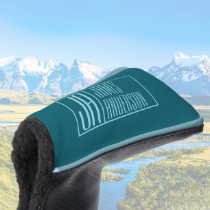 Moderne Vorstellungen und Name   Dunkel Aquamarin  Golf Headcover