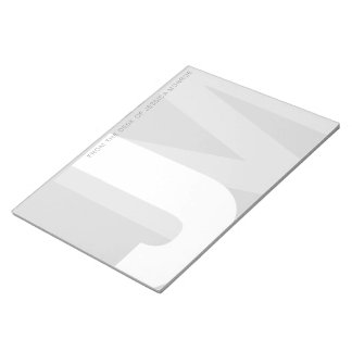 Moderne Vorstellungen vom Schreibtisch des Notepad Notizblock