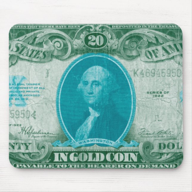 Moderne Währung V Mousepad (Vorne)