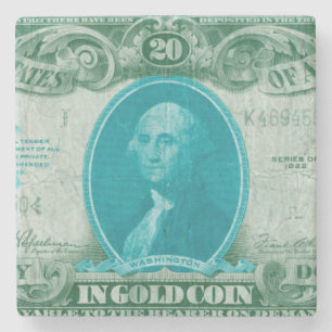 Moderne Währung V Steinuntersetzer