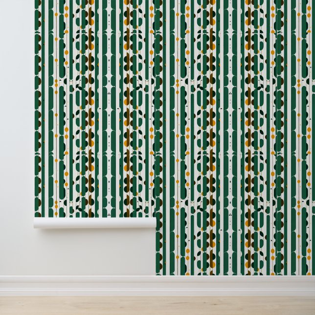 Moderne Waldstreifen - geometrische Mitte des Jahr Tapete (Anwendung)