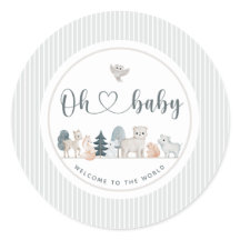 Moderne Waldtiere Neutral Boho