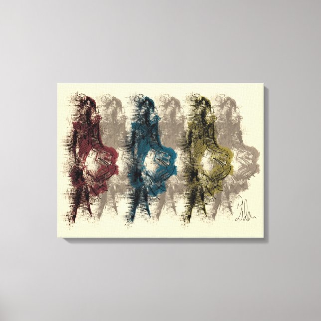 Moderne Wanddekoration - gewickelte Leinwand (Vorderseite)