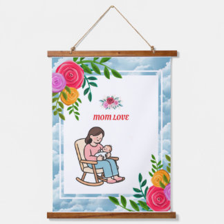 Moderne Wandkunst-Dekoration für Zuhause – Stylish Wandteppich Mit Holzrahmen