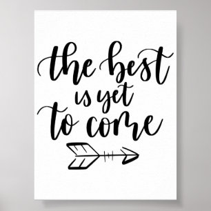 Moderne Wandkunst Poster Das Beste kommt noch