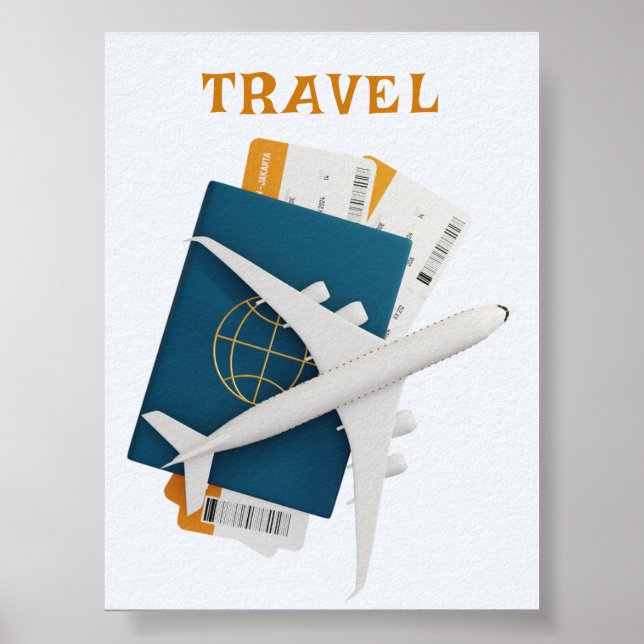 Moderne Wandkunst Poster | reisepassfertig | Reise (Vorne)