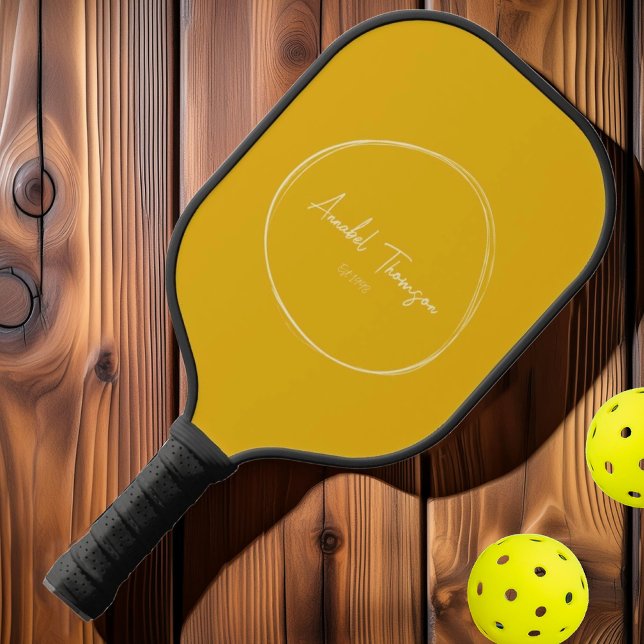 Moderne, warme Sonnenblume aus dem Mittelalter | N Pickleball Schläger (Von Creator hochgeladen)