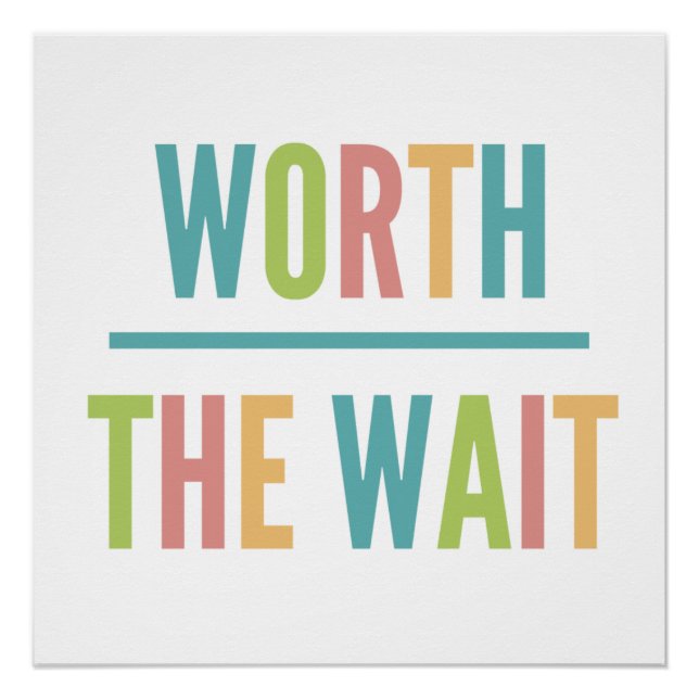 Moderne Wartezeit - Adoption, neues Baby Poster (Vorderseite)