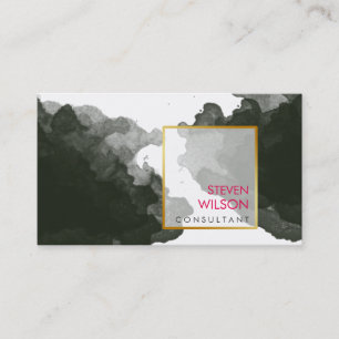 Moderne Wasserfarbe Beruflich Visitenkarte