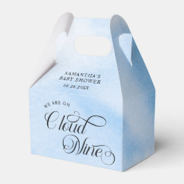 Moderne Wasserfarbe Blue Cloud Nine Baby Dusche Geschenkschachtel