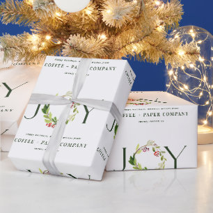 Moderne Wasserfarbe botanische Freude Firmenurlaub Geschenkpapier