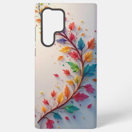 Moderne Wasserfarbe Botanischer Zweig Blattgrafik Samsung Galaxy Hülle