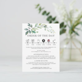 Moderne Wasserfarbe Eukalyptusblätter Grün Begleitkarte