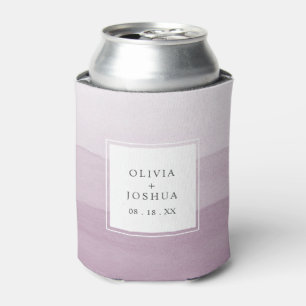 Moderne Wasserfarbe Lila Ombre Wedding Dosenkühler