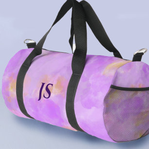 Moderne Wasserfarben Girls stilvoll Lila Duffle Bag