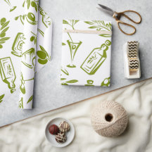 Moderne Wasserfarbenflaschendesigns mit Olivenblät