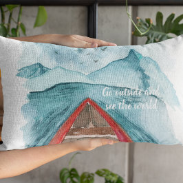 Moderne Wasserfarbenwelt - Weltangebot Dekokissen