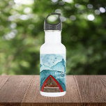 Moderne Wasserfarbenwelt - Weltangebot Edelstahlflasche<br><div class="desc">Moderne Wasserfarbenwelt - Weltangebot</div>