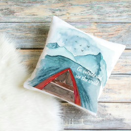 Moderne Wasserfarbenwelt - Weltangebot Kissen