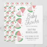 Moderne Wassermelonen-Baby-Shower-Sprinkles-Confet