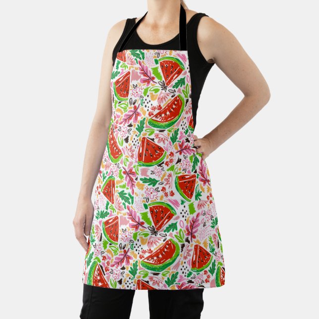 Moderne Wassermelonen-Blumen  Schürze (InSitu)