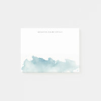 Moderne Watercolor-Wellen Notepad