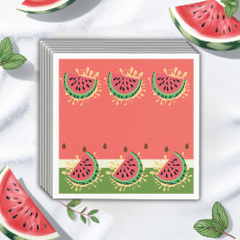 Moderne Watermelon Splash Baby Dusche Serviette