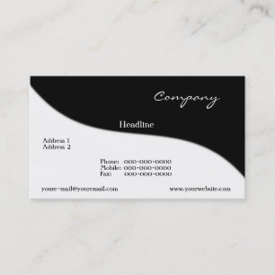 Moderne Wave Business Card Visitenkarte