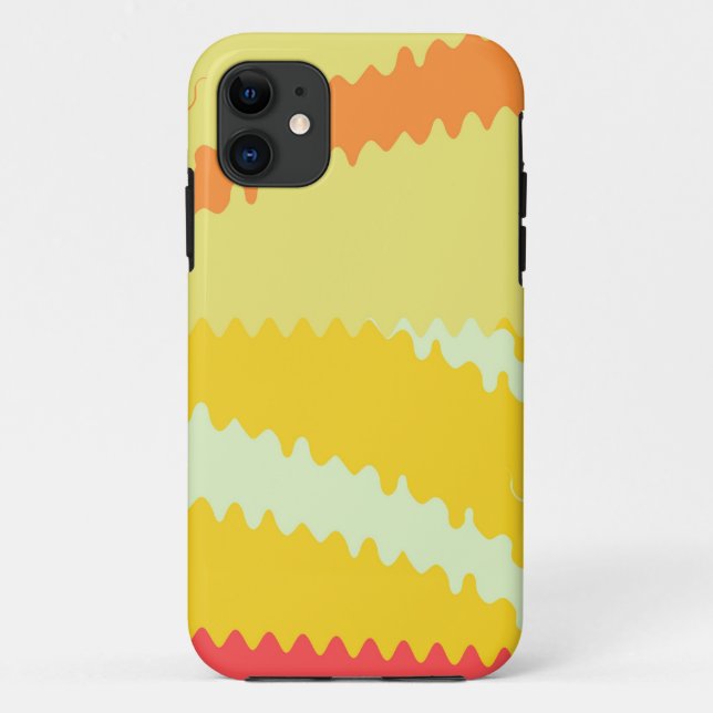 Moderne Waves Abstrakt Graphic Case-Mate iPhone Hülle (Rückseite)