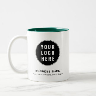 Moderne Website für Geschäftslogo-Einzelanfertigun Zweifarbige Tasse