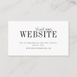 Moderne Website mit minimalistischer Typografie Ei Platzkarte