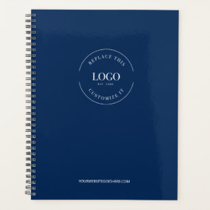 Moderne Website mit Royal Blue Brand Custom Logo Planer