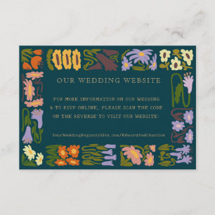 Moderne Website Wedding Boho Chic UAWG QR Begleitkarte
