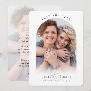 MODERNE WEDING-Foto-Kalligraphie Einladung