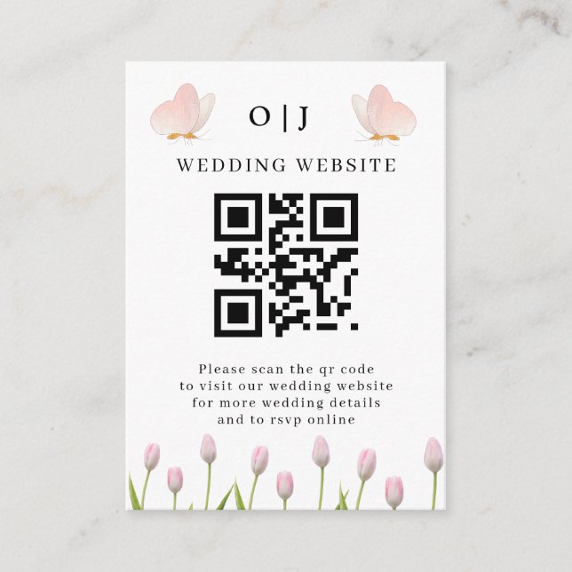 Moderne, weiche rosa Blütenblätter und Schmetterli Begleitkarte (Vorderseite)