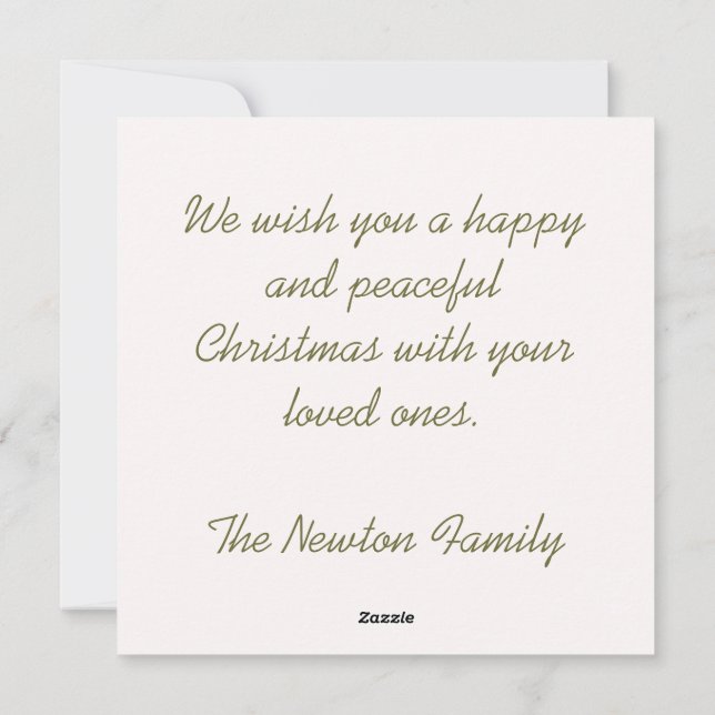 Moderne Weihnachten (Rückseite)