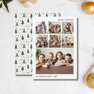 Moderne Weihnachten 7 Familienfoto-Collage