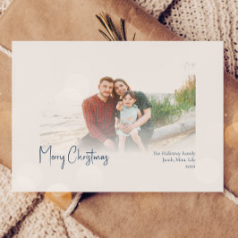 Moderne Weihnachten | Blaues verblasstes Foto