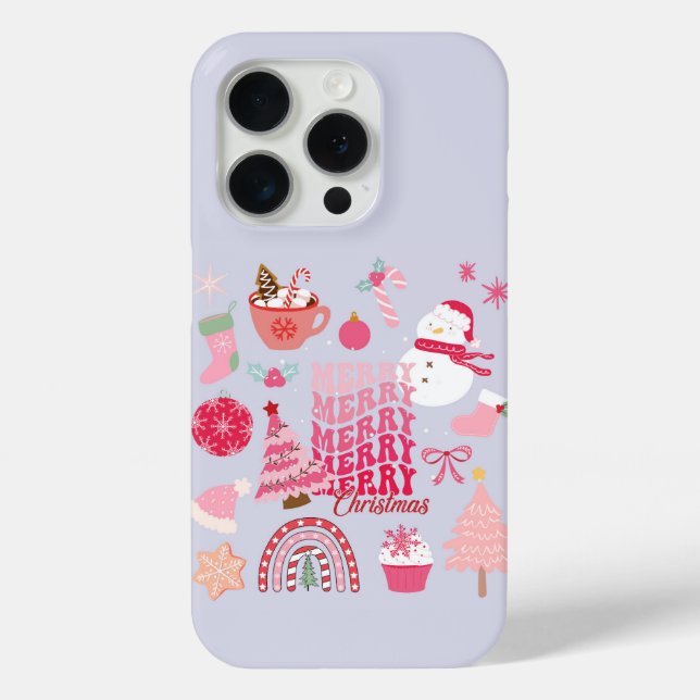 Moderne Weihnachten Case-Mate iPhone Hülle (Rückseite)