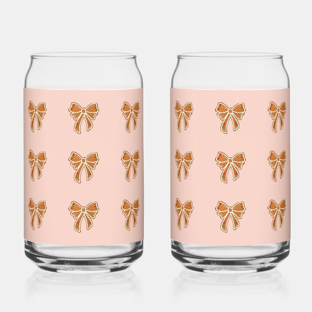 Moderne Weihnachten Dosenglas (Vorderseite)