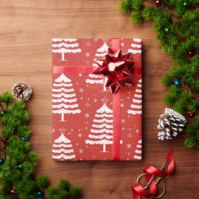 Moderne Weihnachten Geschenkpapier (Feiertagsgeschenk)