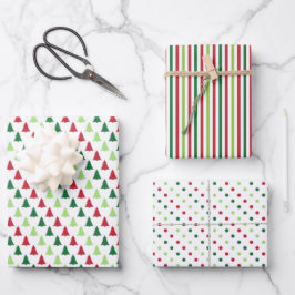 Moderne Weihnachten Geschenkpapier Set