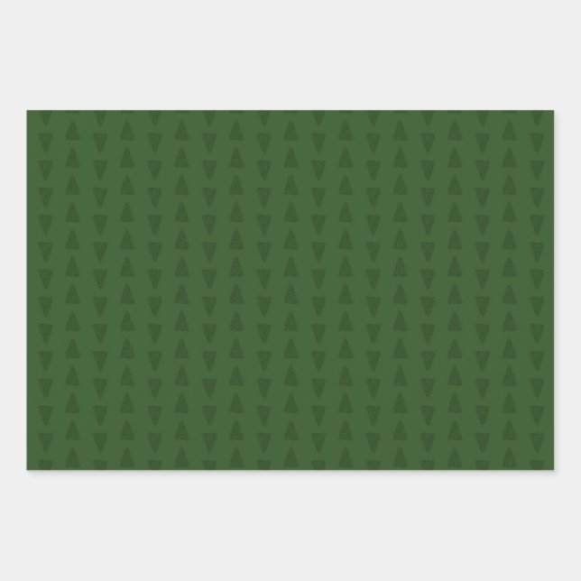 Moderne Weihnachten Geschenkpapier Set (Vorderseite 3)