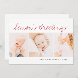 Moderne Weihnachten Gruß drei Foto