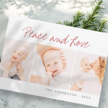 Moderne Weihnachten Gruß drei Foto