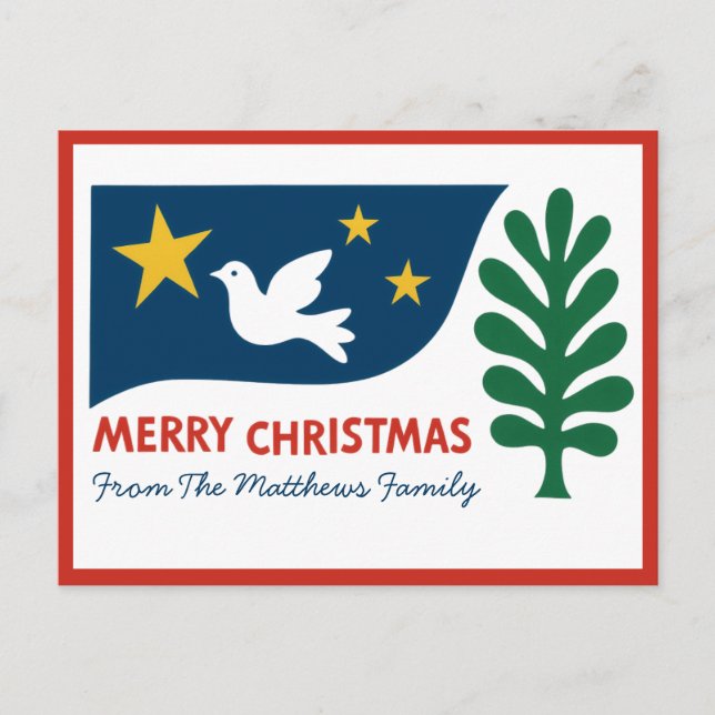 Moderne Weihnachten im Volksliedstil Minimalistisc (Vorderseite)