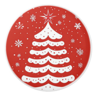 Moderne Weihnachten Keramikknauf