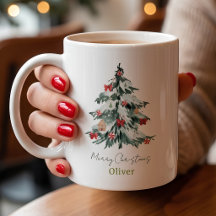 Moderne Weihnachten mit individuellem Namen