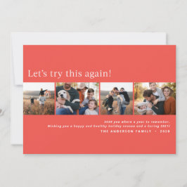 Moderne Weihnachten mit minimalistischem Foto Ankündigung