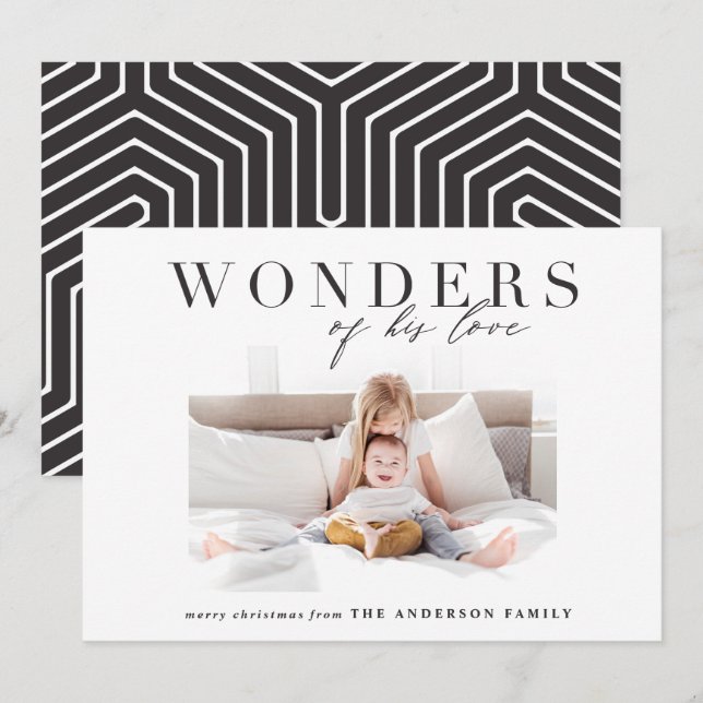 Moderne Weihnachten mit religiösem Chic und vielen (Vorne/Hinten)